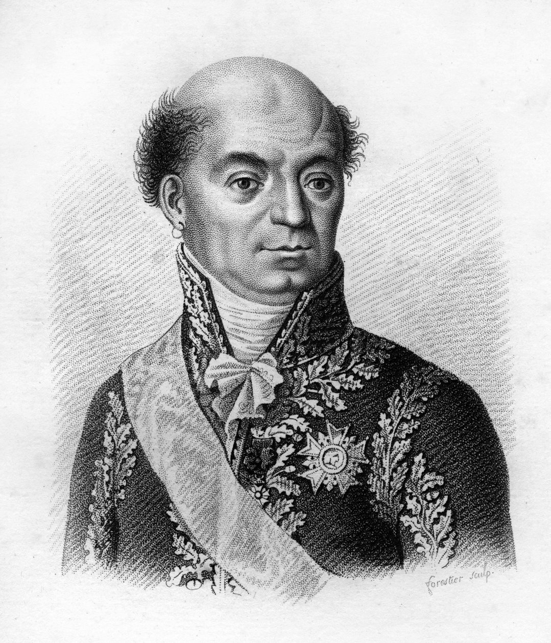 Dominique Catherine, markýz de Pérignon Maréchal de France (1754 až 1818).- v “Portréty francouzských generálů po vítězstvích a výbojích Francouzů””. Vyryl Ambroise Tardieu v roce 1818. Sbírka Stella. od Ambroise Tardieu