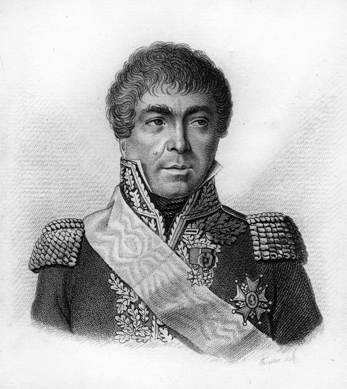 Edmé Etienne Borne DESFOURNEUES (1767-1849) - v „Portrétech francouzských generálů po vítězstvích a výbojích Francouzů““. Vyryl Ambroise Tardieu v roce 1818. Sbírka Stella. od Ambroise Tardieu