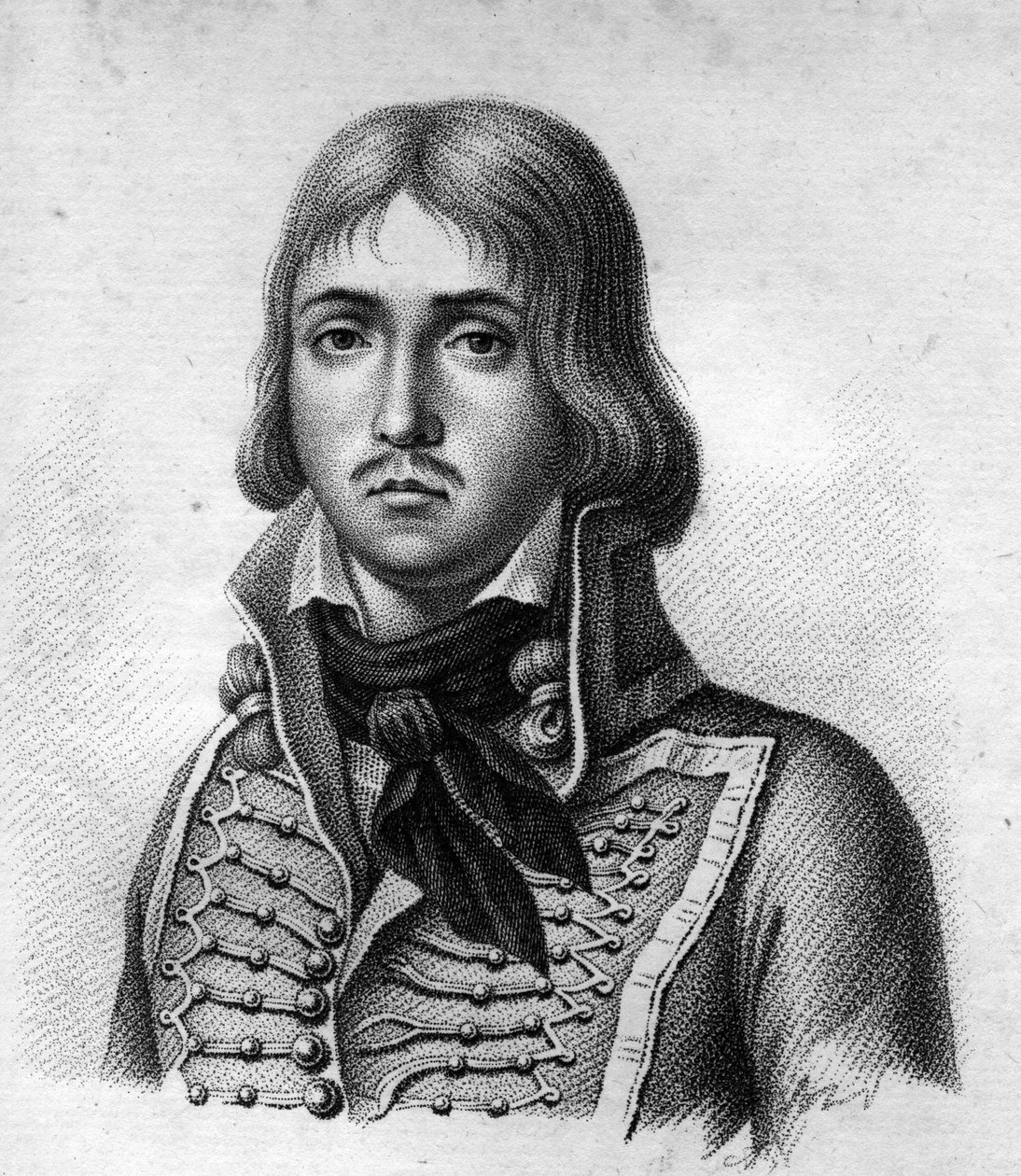 Generál Marceau.François Séverin Marceau Desgraviers General français (1769 až 1796).in” Portréty francouzských generálů po vítězstvích a výbojích Francouzů””. Vyryl Ambroise Tardieu v roce 1818. Sbírka Stella. od Ambroise Tardieu