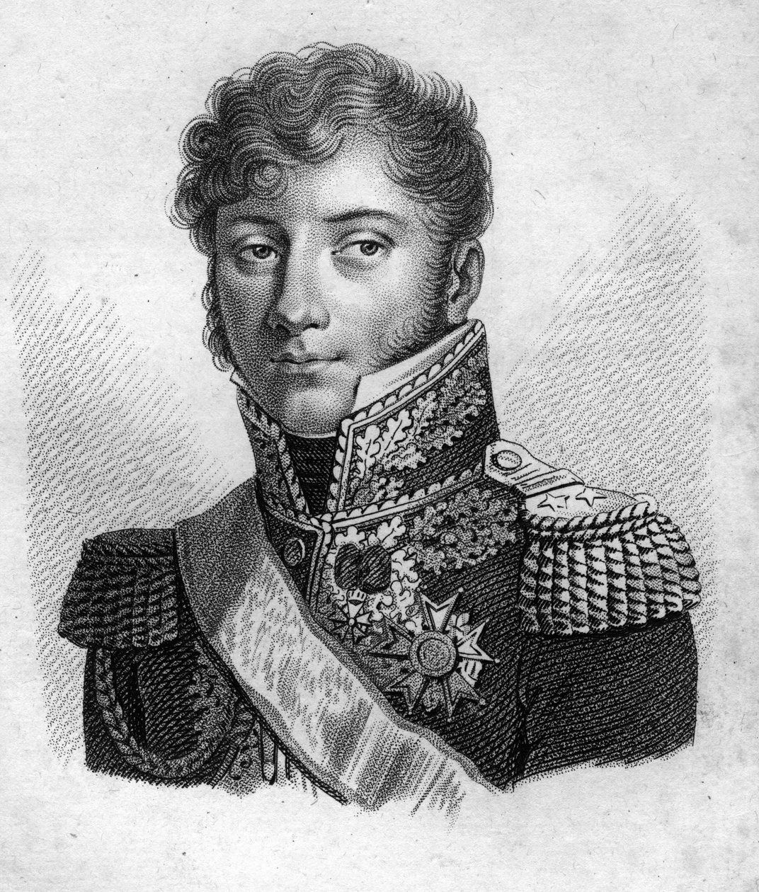 Generál z Montholonu. Charles Tristan, hrabě z Montholonu General français (1783 až 1853).in „“ Portréty francouzských generálů po vítězstvích a výbojích Francouzů““. Vyryl Ambroise Tardieu v roce 1818. Sbírka Stella. od Ambroise Tardieu