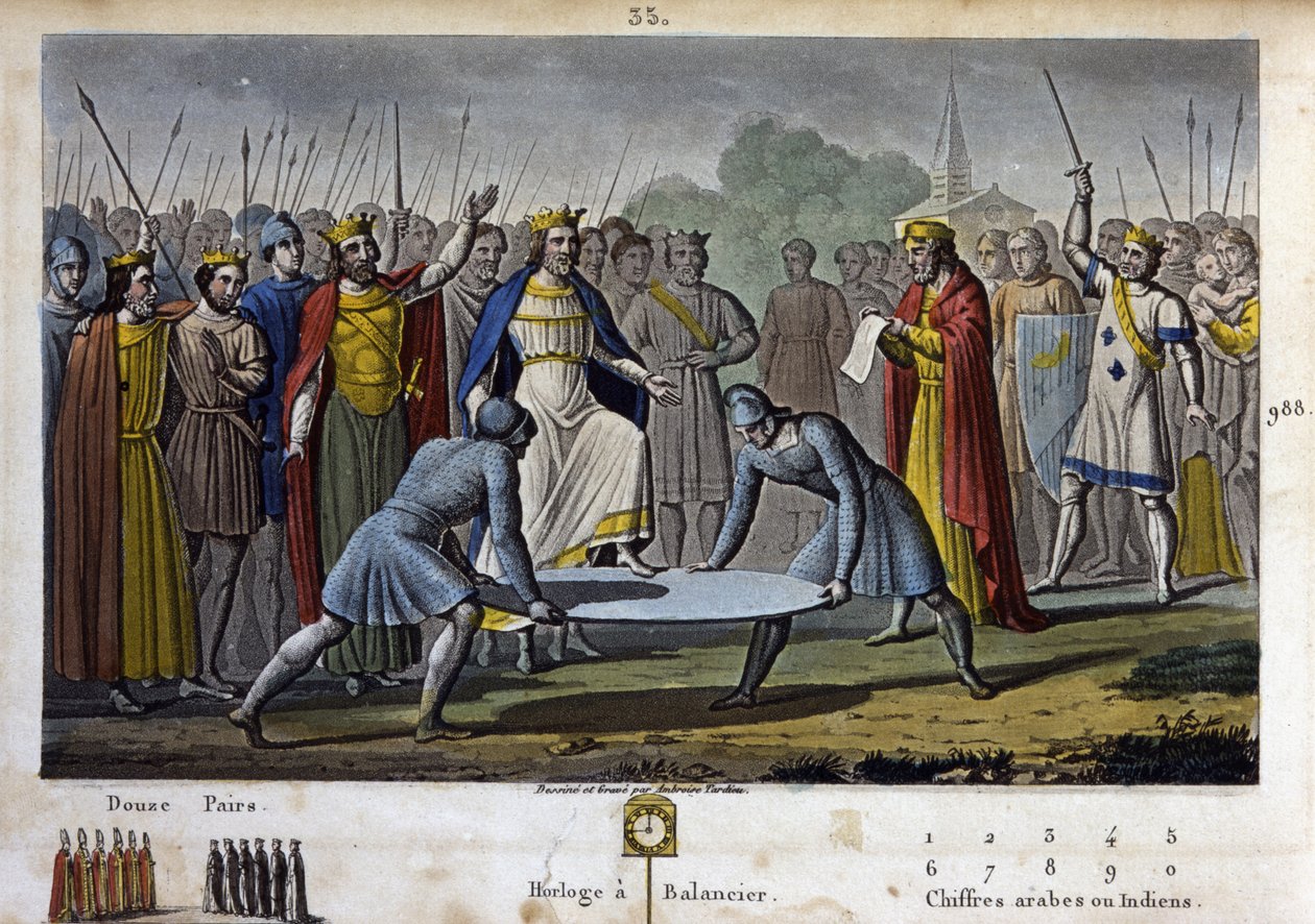 Hugues Capet (v. 941 - 996) byl zvolen králem Francie (v roce 987), jednomyslným souhlasem (z velké části zásluhou Gerberta d