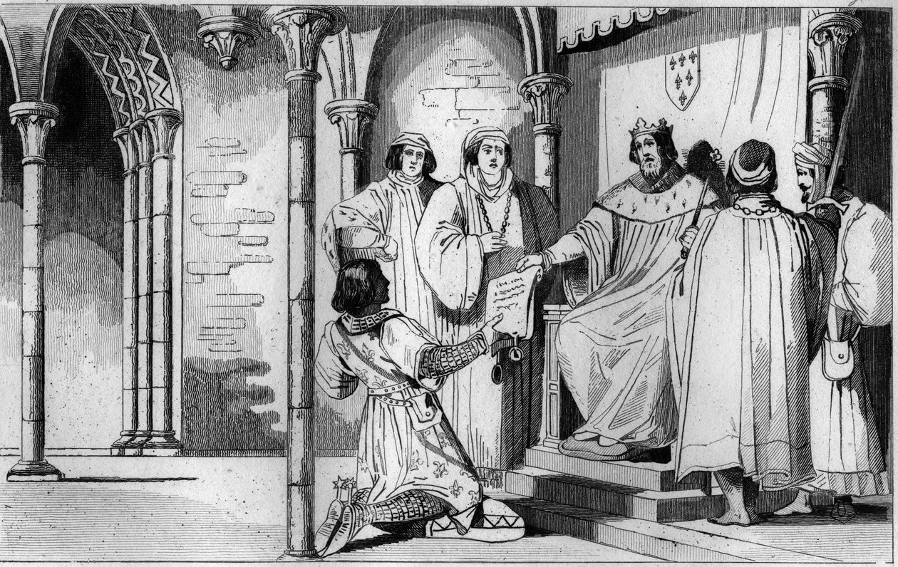 V roce 1327 Karel IV. Bel (1294-1328) postavil bourbonské panství ve prospěch syna Roberta de Clermonta a vnuka Saint-Louis Ludvíka I. od Ambroise Tardieu