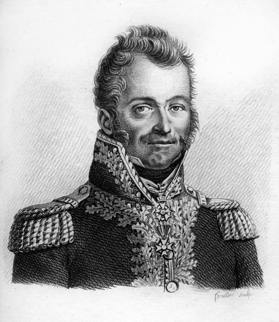 Jean François Rome, brigádní generál (1773-1826) - v „Portrétech francouzských generálů po vítězstvích a výbojích Francouzů““. Vyryl Ambroise Tardieu v roce 1818. Sbírka Stella. od Ambroise Tardieu
