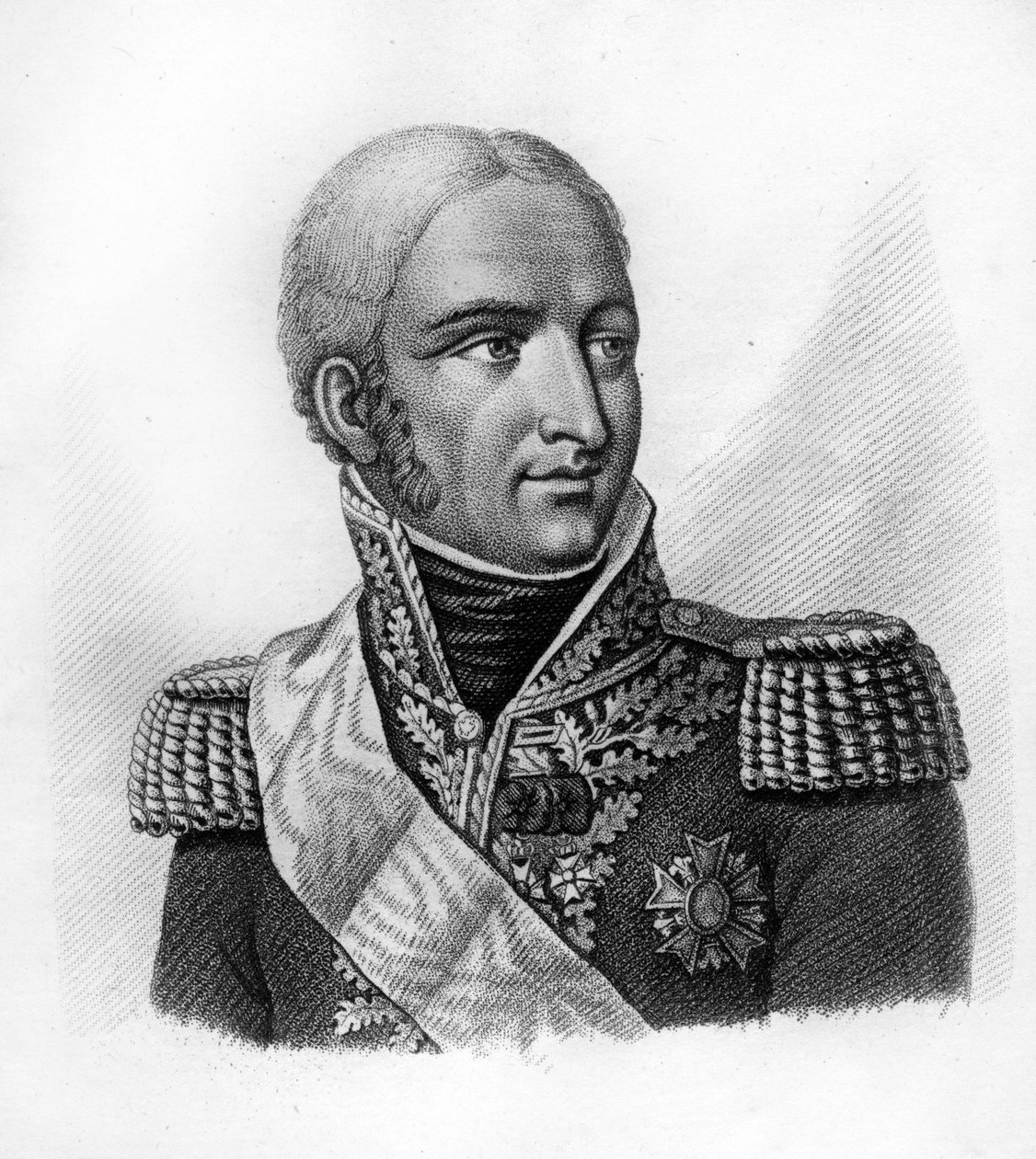 Jean Joseph Paul Augustin Dessolles (nebo Jean-Joseph Dessoles (1767-1828) – v Portrétech francouzských generálů po vítězstvích a výbojích Francouzů”” - Hrob od Ambroise Tardieu v roce 1818 - Sbírka Stelly od Ambroise Tardieu