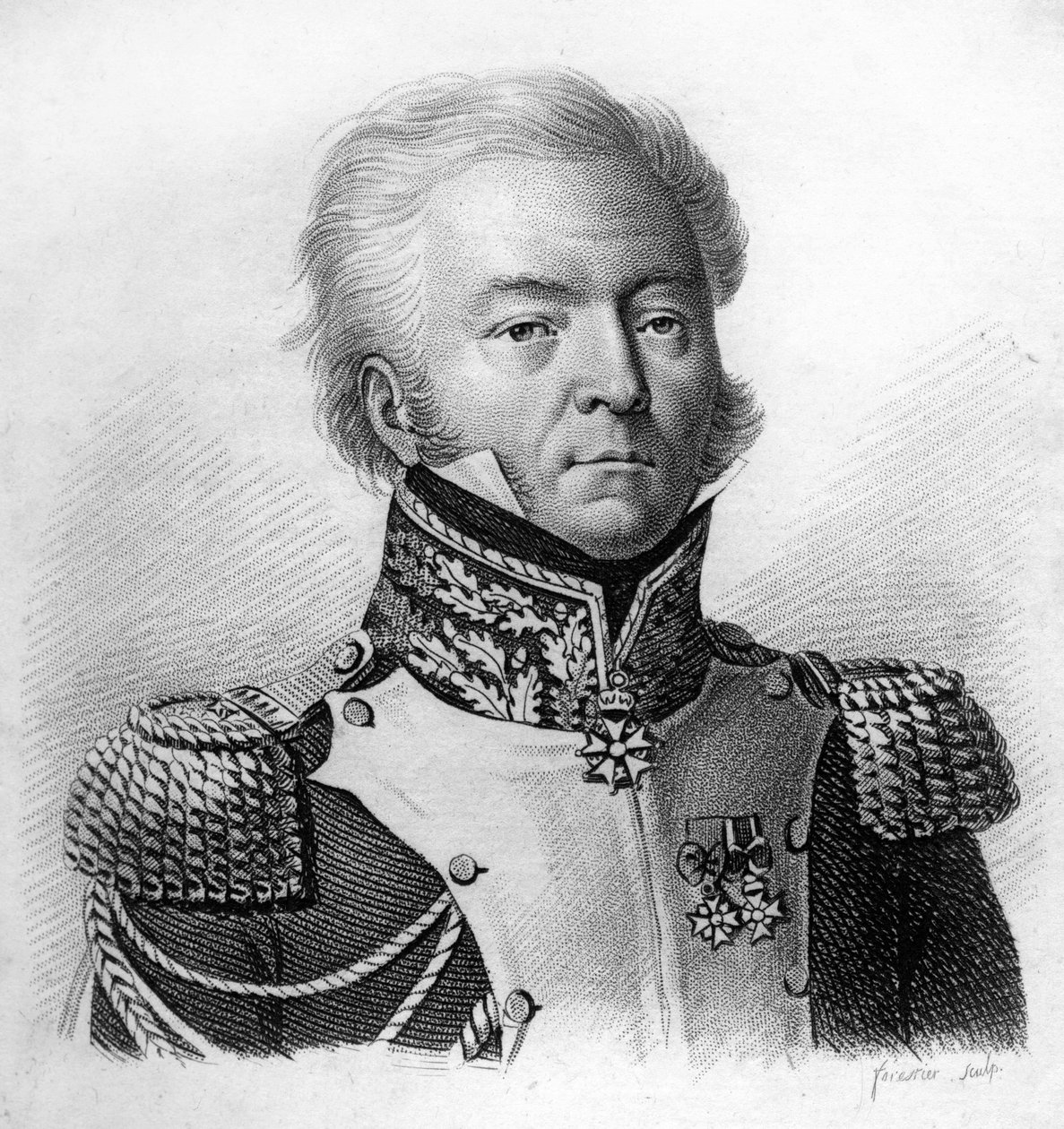 Louis Lepic generál divize (1765-1847) - v „“ Portréty francouzských generálů po vítězstvích a výbojích Francouzů““. Vyryl Ambroise Tardieu v roce 1818. Sbírka Stella. od Ambroise Tardieu