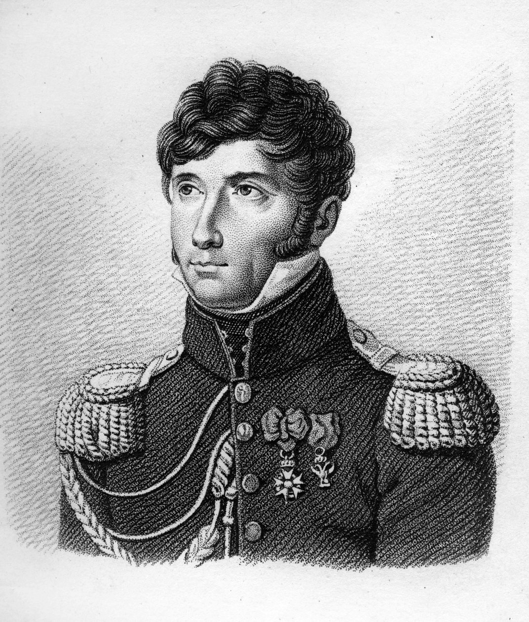 Louis Michel Letort (Le Tort) (1773-1815) v General de Brigade- in „Portréty francouzských generálů po vítězstvích a bitvách Francouzů““. Vyryl Ambroise Tardieu v roce 1818. Sbírka Stella. od Ambroise Tardieu
