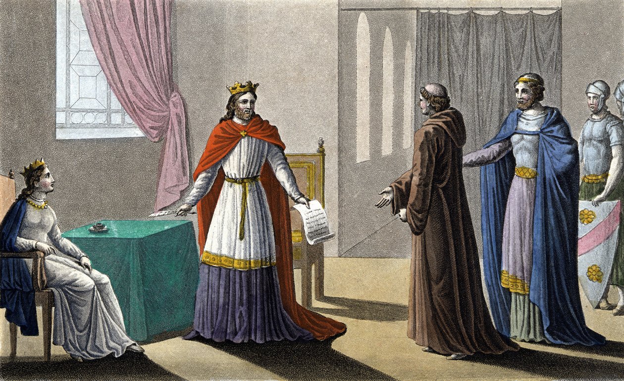 Ludvík VII. zahájil 2. křížovou výpravu na radu svatého Bernarda de Clairvaux (San Bernardo di Chiaravalle) a navzdory odporu Abbé Sugera, kterému během své nepřítomnosti přenechal správu Království a správu královny Alienor Akvitánské. od Ambroise Tardieu