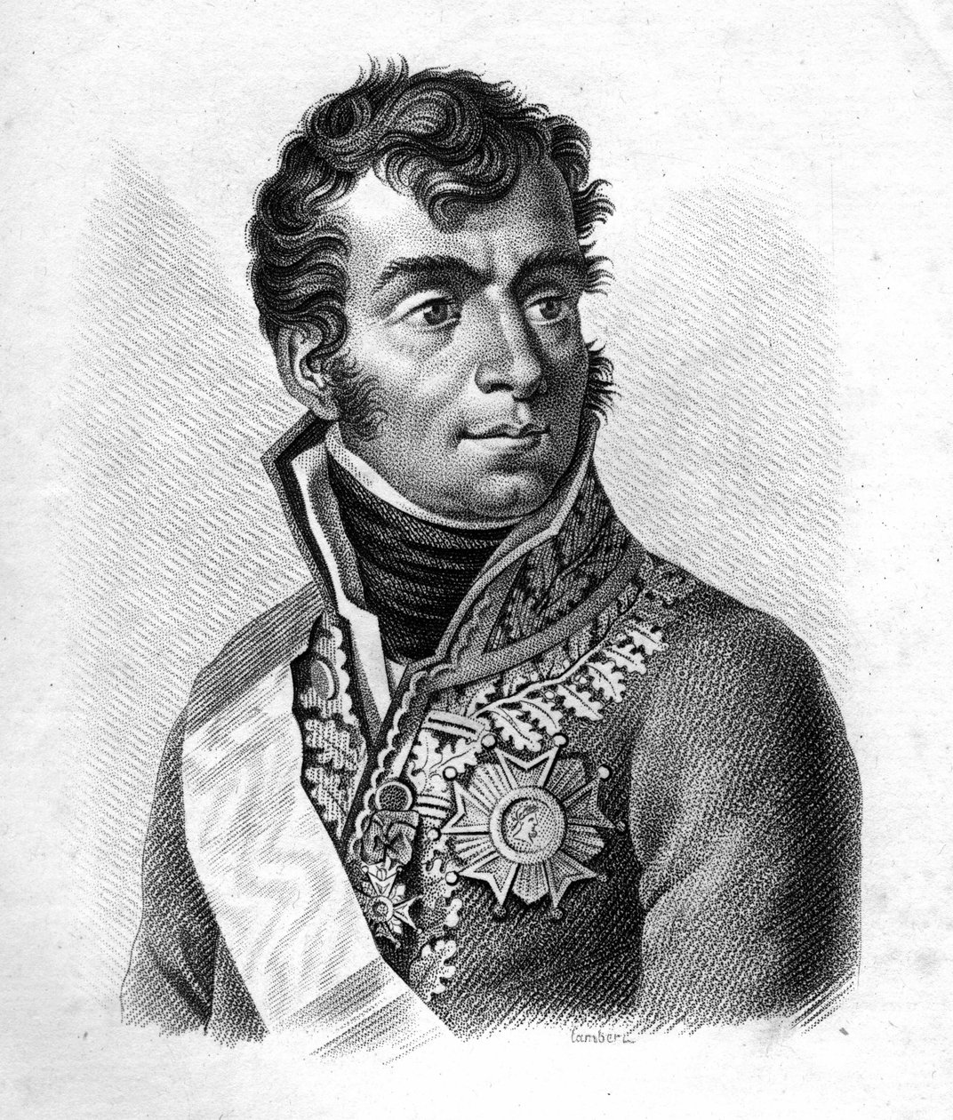 Marechal Auguste Frederic Louis (Auguste-Frederic-Louis) de Viesse de Marmont (1774-1852), vévoda z Raguse - Portréty francouzských generálů po vítězstvích a výbojích Francouzů”””””. Vyryl Ambroise Tardieu v roce 1818. Sbírka Stella. od Ambroise Tardieu