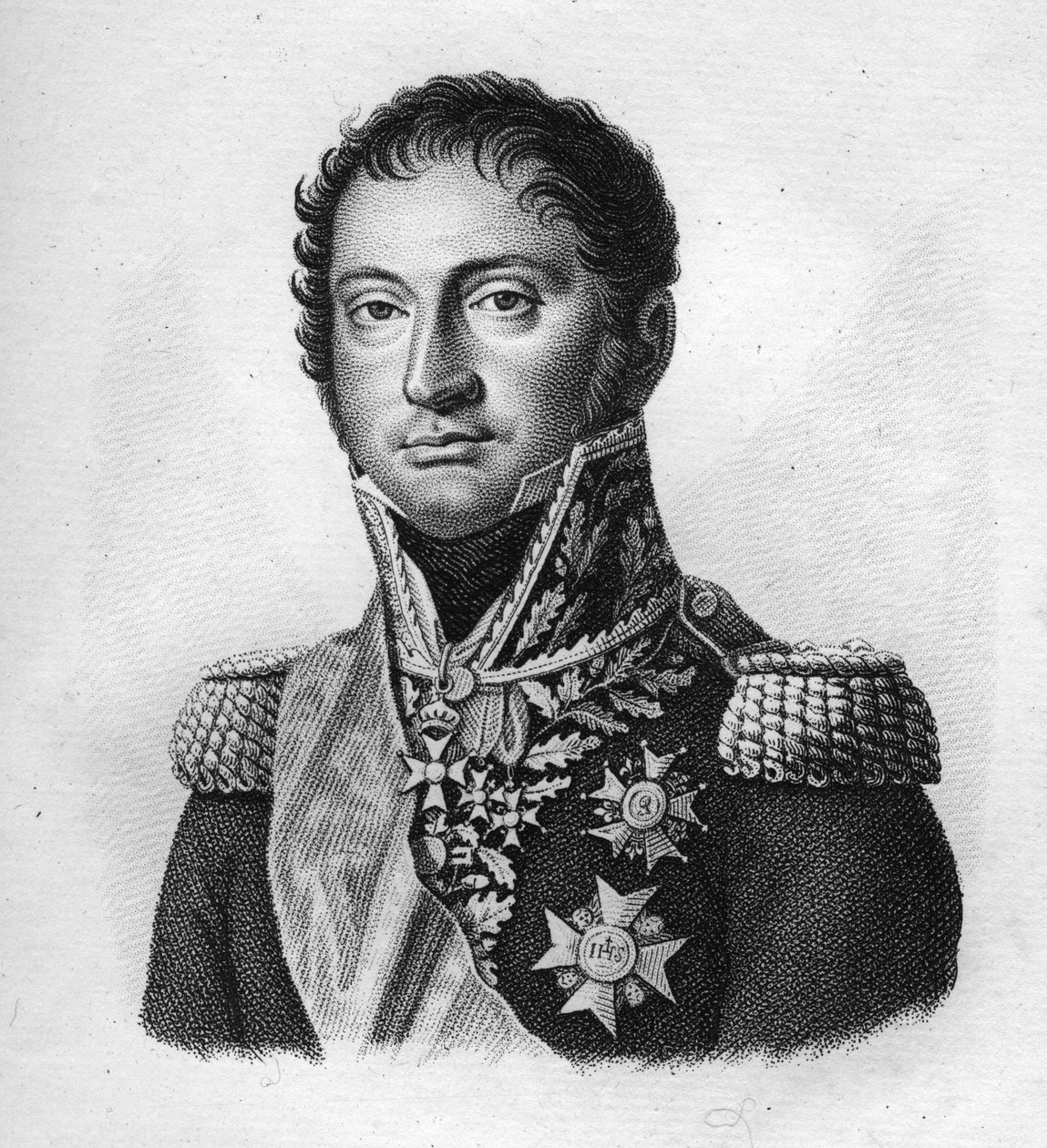maršál Reille. Honoré Charles, hrabě Reille Maréchal z Francie (1775 až 1860).in” Portréty francouzských generálů po vítězstvích a výbojích Francouzů””. Vyryl Ambroise Tardieu v roce 1818. Sbírka Stella. od Ambroise Tardieu