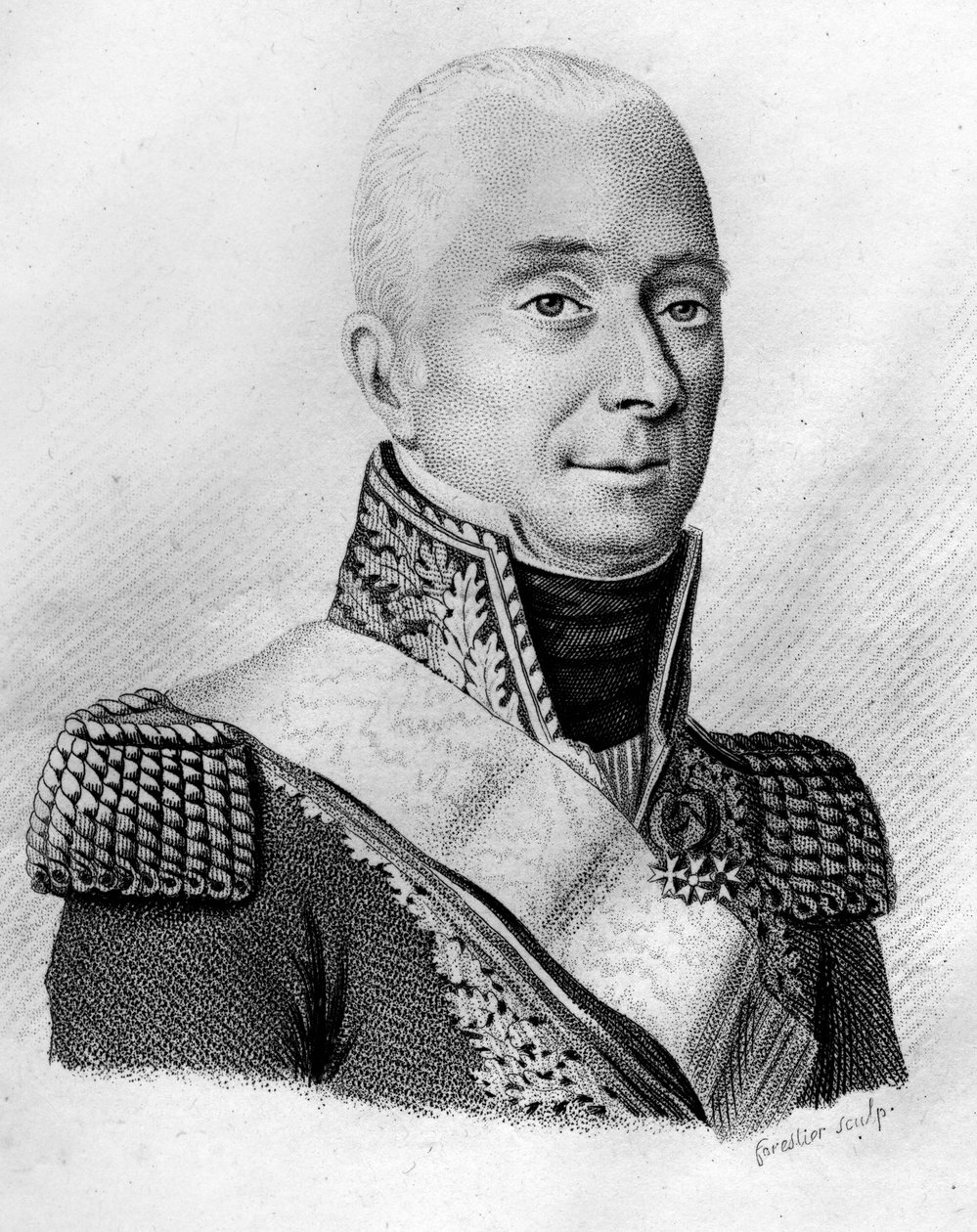 Mathieu Dumas (1753-1837) - v “Portréty francouzských generálů po vítězstvích a výbojích Francouzů”” Vyryl Ambroise Tardieu v roce 1818. Sbírka Stella. od Ambroise Tardieu