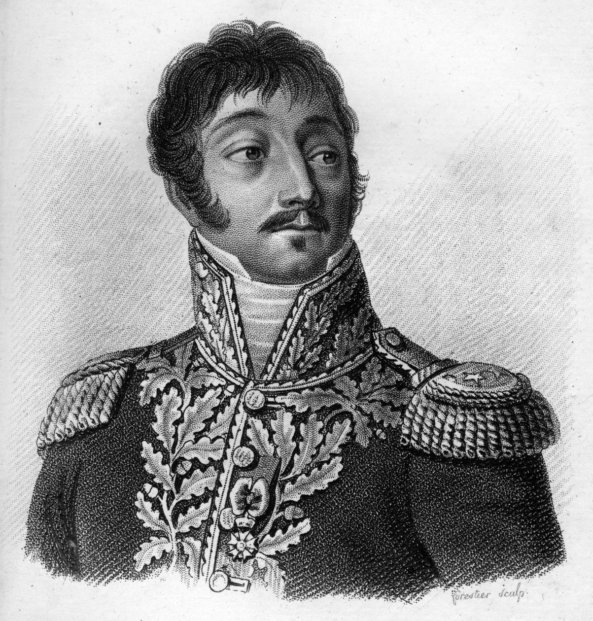 Michel, Sylvestre Brayer (1769-1840) - v “Portréty francouzských generálů po vítězstvích a výbojích Francouzů””. Vyryl Ambroise Tardieu v roce 1818. Sbírka Stella. od Ambroise Tardieu