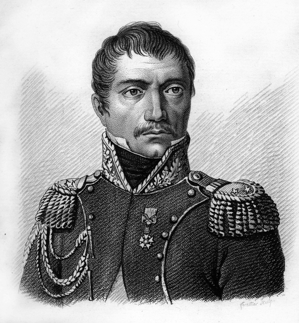 Portrét generála Philippe Auguste Eugène Merlin de DOUAI 1754-1838.- v „Portrétech francouzských generálů po vítězstvích a bitvách Francouzů““. Vyryl Ambroise Tardieu v roce 1818. Sbírka Stella. od Ambroise Tardieu
