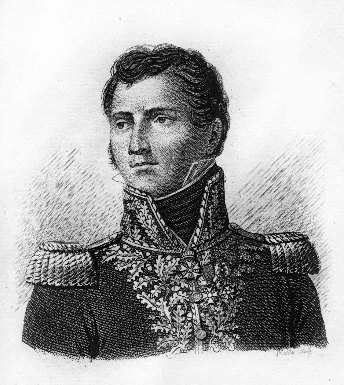 Portrét generála Pierra Françoise Josepha du CREUX Farina 1770-1835.- v “Portréty francouzských generálů po vítězstvích a výbojích Francouzů””. Vyryl Ambroise Tardieu v roce 1818. Sbírka Stella. od Ambroise Tardieu