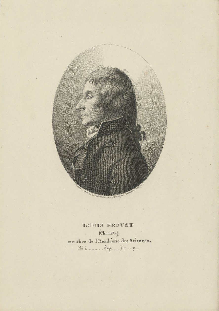 Portrét Josepha Louise Prousta 1754-1826, c. 1800. od Ambroise Tardieu