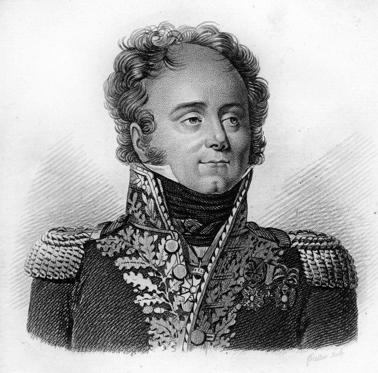 Sigismond, Frédéric BERCKHEIM - v „“ Portréty francouzských generálů po vítězstvích a výbojích Francouzů““ Vyryl Ambroise Tardieu v roce 1818. Sbírka Stella. od Ambroise Tardieu