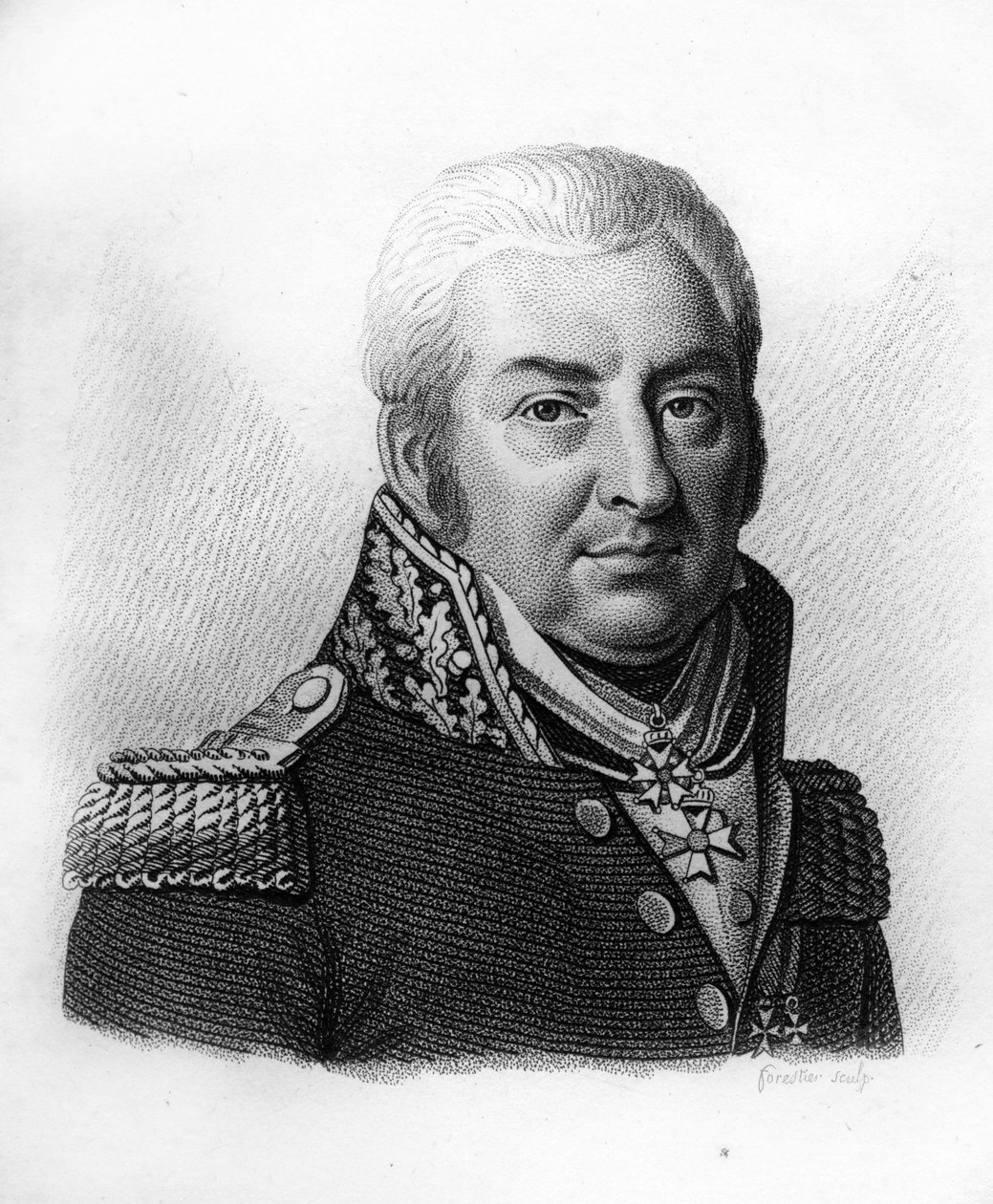 Portrét generála Nicolase Antoine Sansona. 1756-1824.- v „Portréty francouzských generálů po vítězstvích a výbojích Francouzů““. Vyryl Ambroise Tardieu v roce 1818. Sbírka Stella. od Ambroise Tardieu