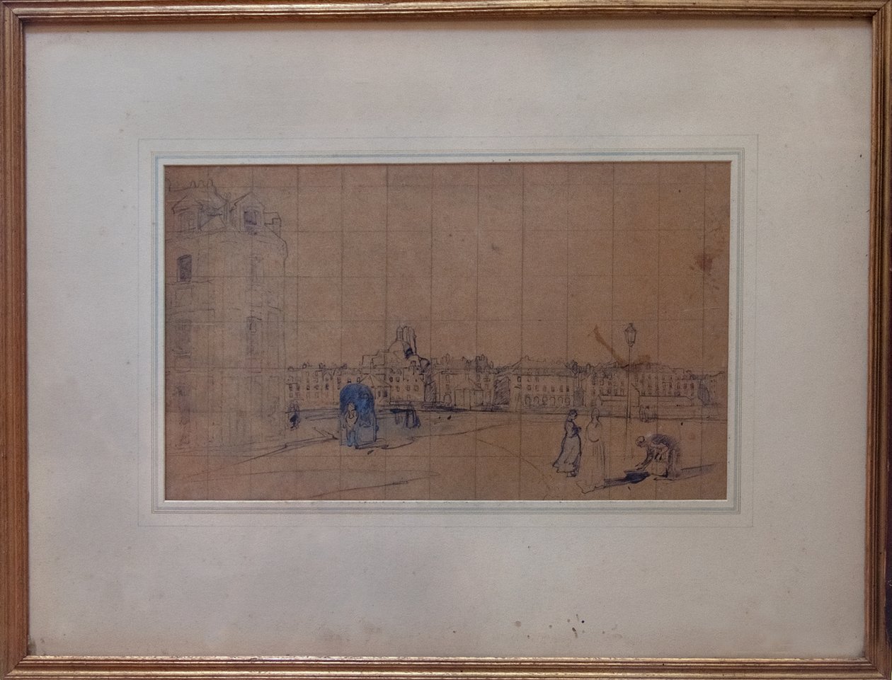 Le Quai de Carenage, Le Pollet, 1928 (tužka a wc na papíře) od Ambrose McEvoy
