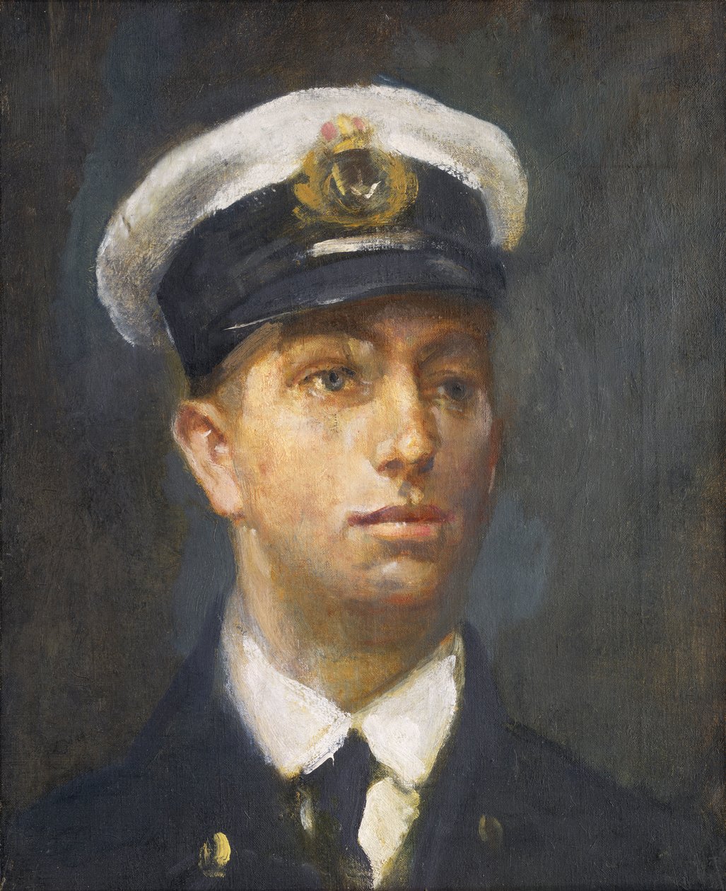 Poručík William Edward Sanders, DSO, RNR (1883-1917), asi 1918 (olej na plátně) od Ambrose McEvoy