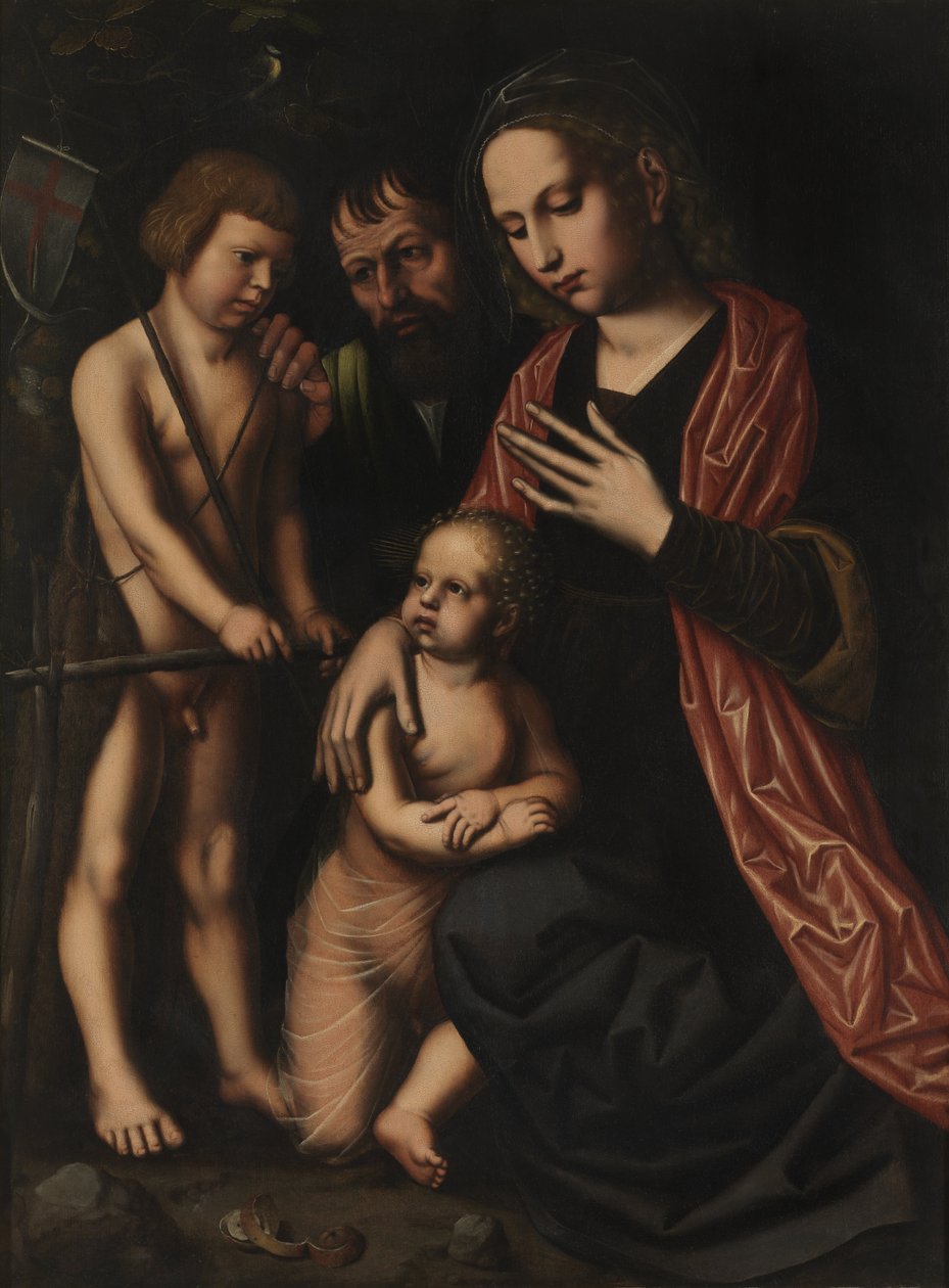 Svatá rodina a svatý Jan Křtitel od Ambrosius Benson