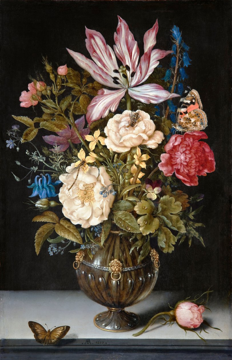 Zátiší s květinami od Ambrosius the Elder Bosschaert