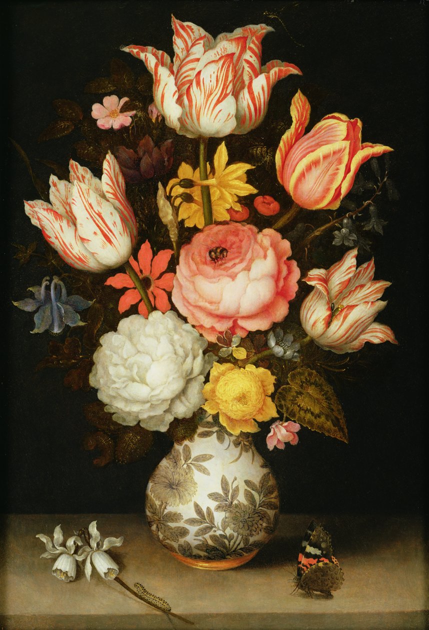 Zátiší s květinami od Ambrosius the Elder Bosschaert