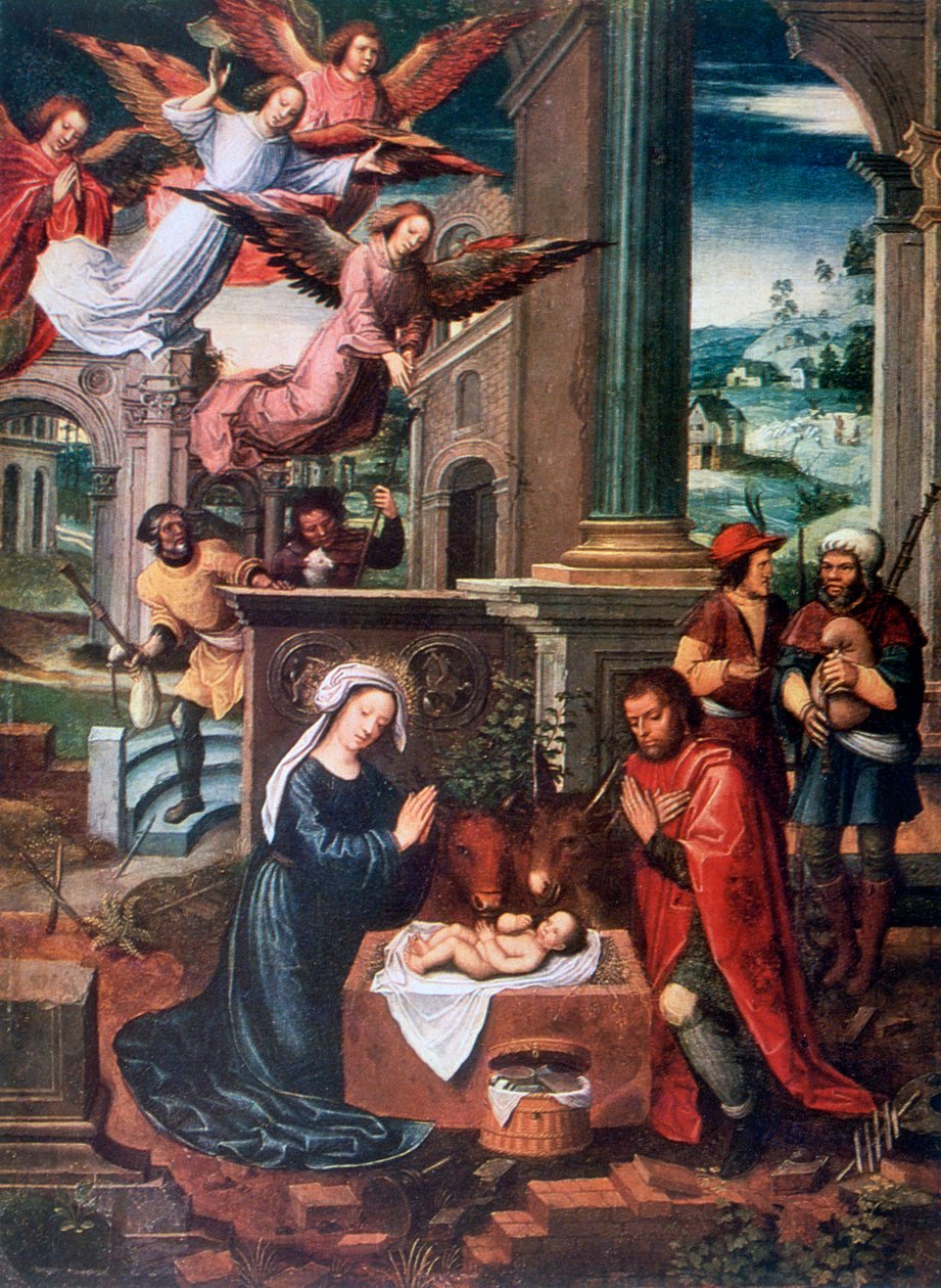 Narození Páně, 1500-1550 od Ambrosius Benson