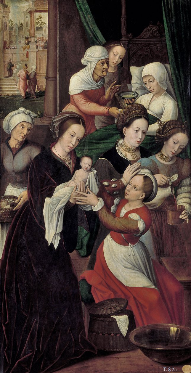 Narození Panny Marie od Ambrosius Benson
