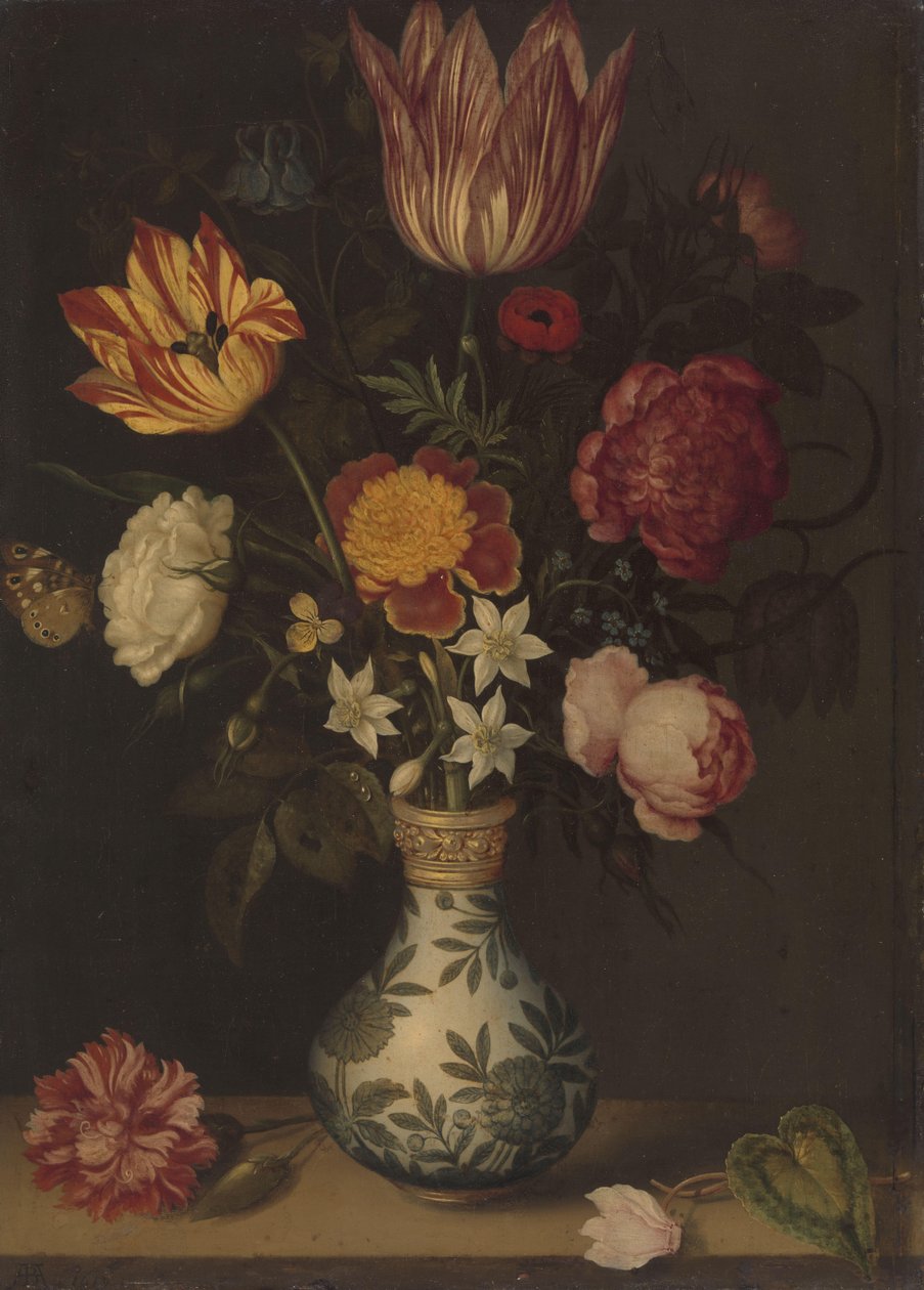 Zátiší s květinami ve váze Wan-li od Ambrosius Bosschaert