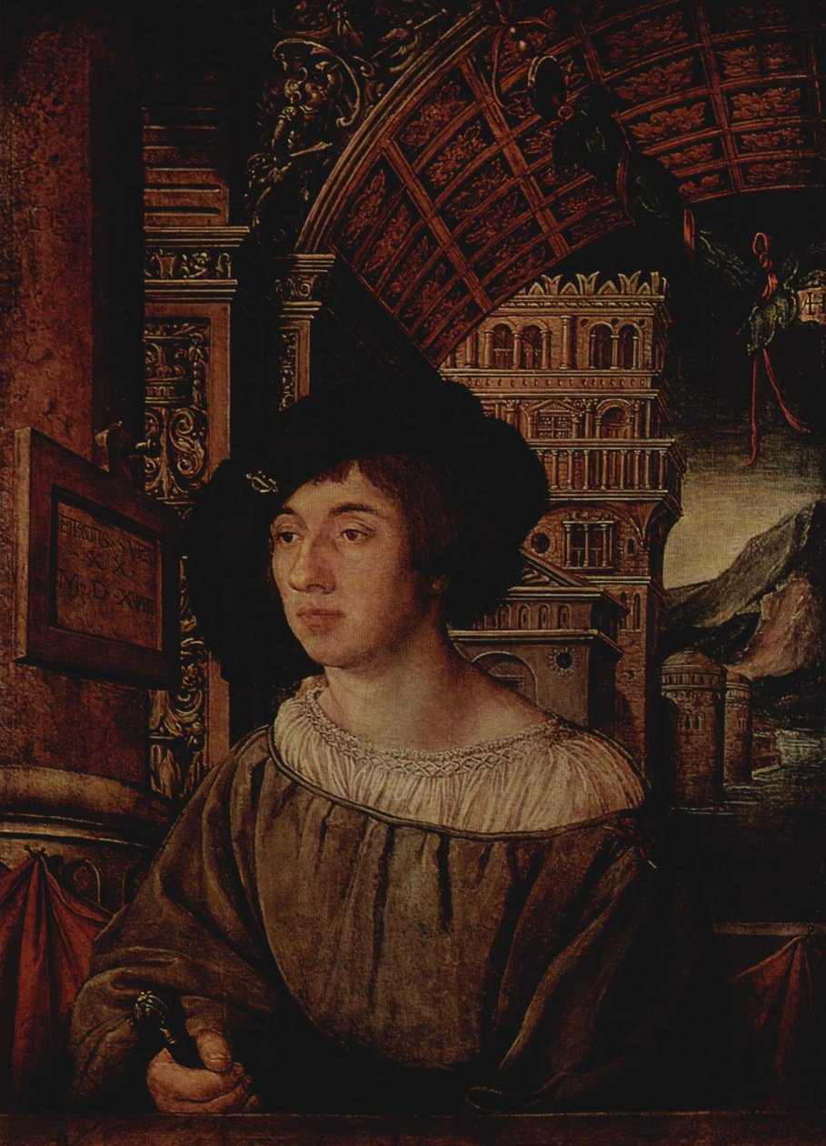 Portrét mladého muže od Ambrosius Holbein
