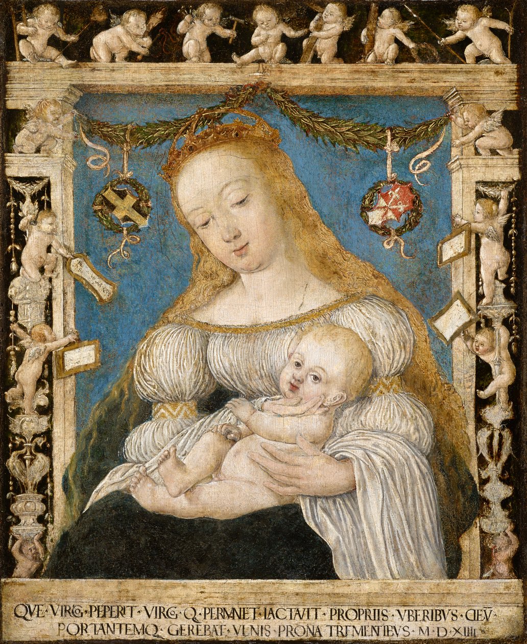 Panna s dítětem od Ambrosius Holbein