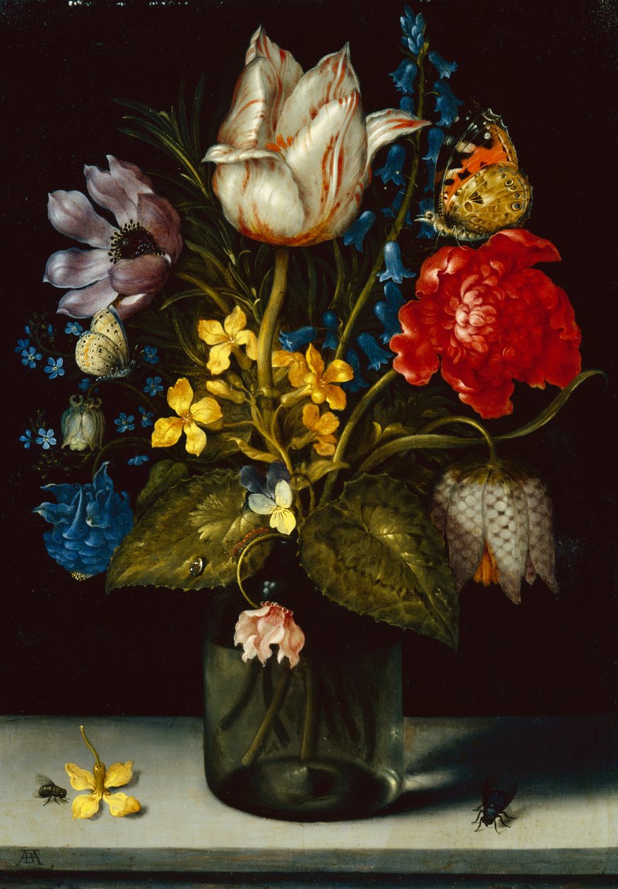 Kytice květin (olej na mědi) od Ambrosius the Elder Bosschaert