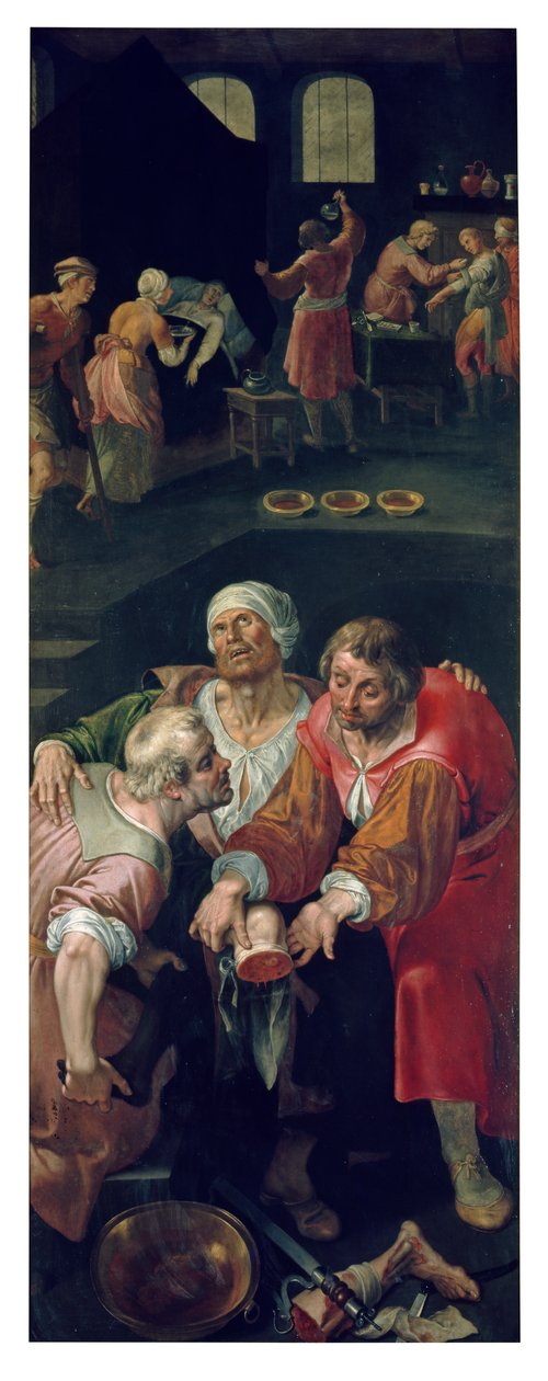 Charita svatých Kosmy a Damiána (olej na panelu) od Ambrosius the Elder Francken or Franck