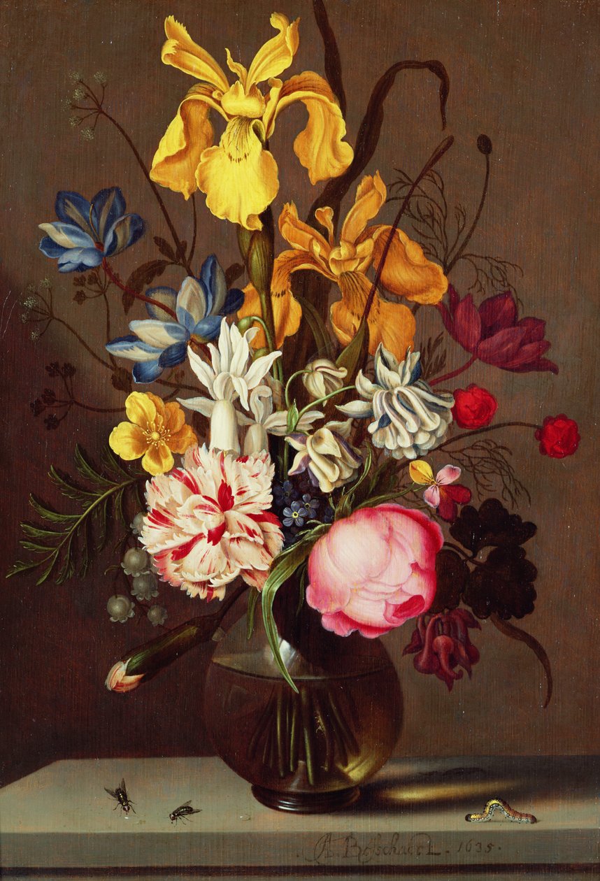 Váza s květinami, 1635 od Ambrosius the Younger Bosschaert