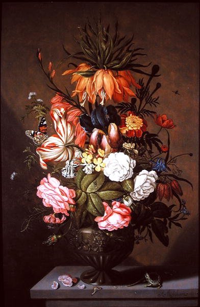 Zátiší z různých květin, 1634 od Ambrosius the Younger Bosschaert
