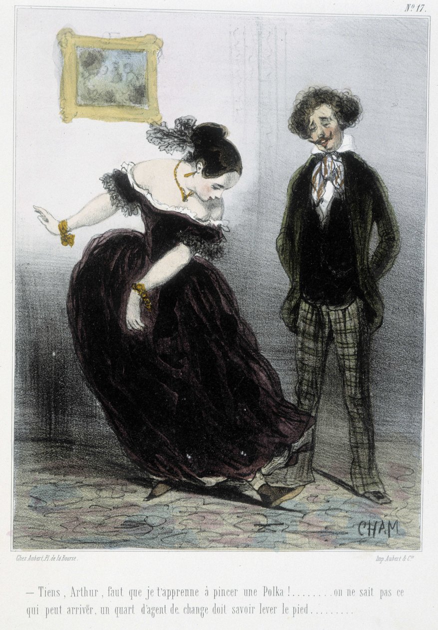 Karikatura - v "" Madeleines"" od Chama, v. 1870-1880 od Amédée de Noé