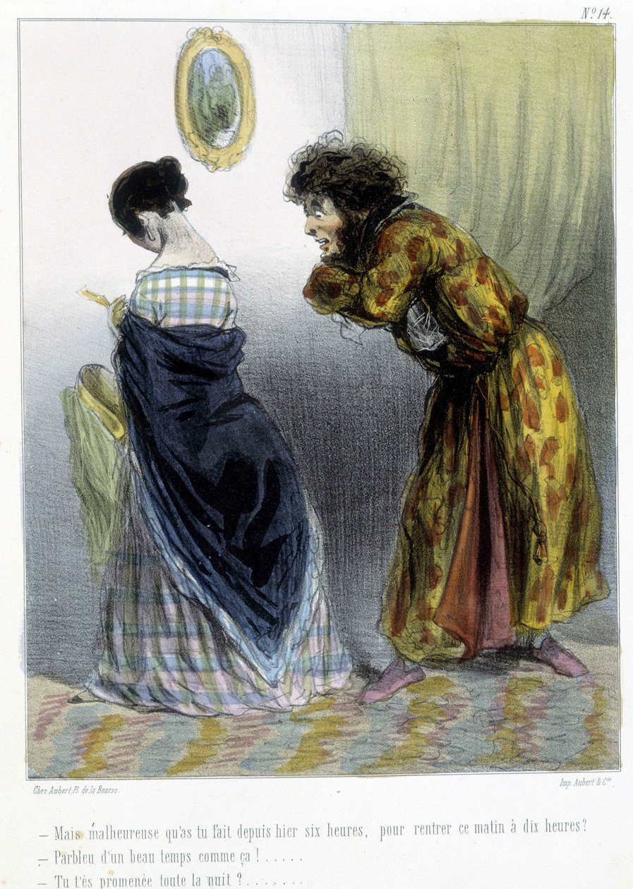 Karikatura - v "" Madeleines"" od Chama, v. 1870-1880 od Amédée de Noé