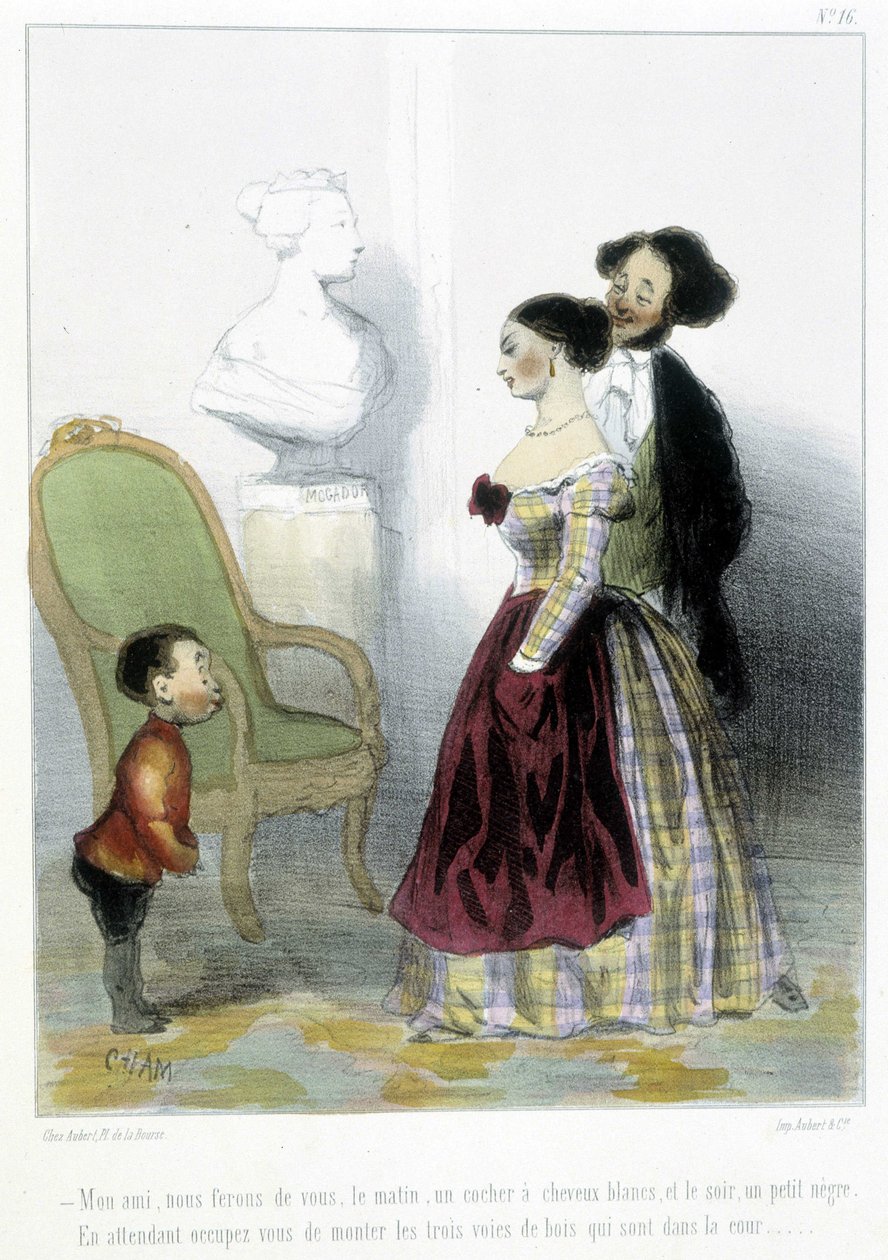 Karikatura - v "" Madeleines"" od Chama, v. 1870-1880 od Amédée de Noé