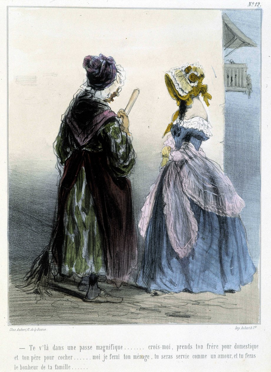 Karikatura - v "" Madeleines"" od Chama, v. 1870-1880 od Amédée de Noé