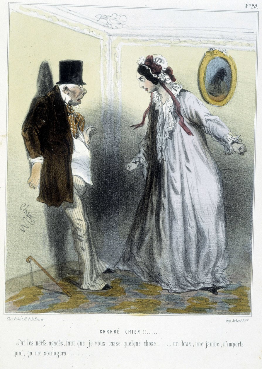 Crrré chien! - v „“ Madeleines ““ od Chama, v. 1870-1880 od Amédée de Noé