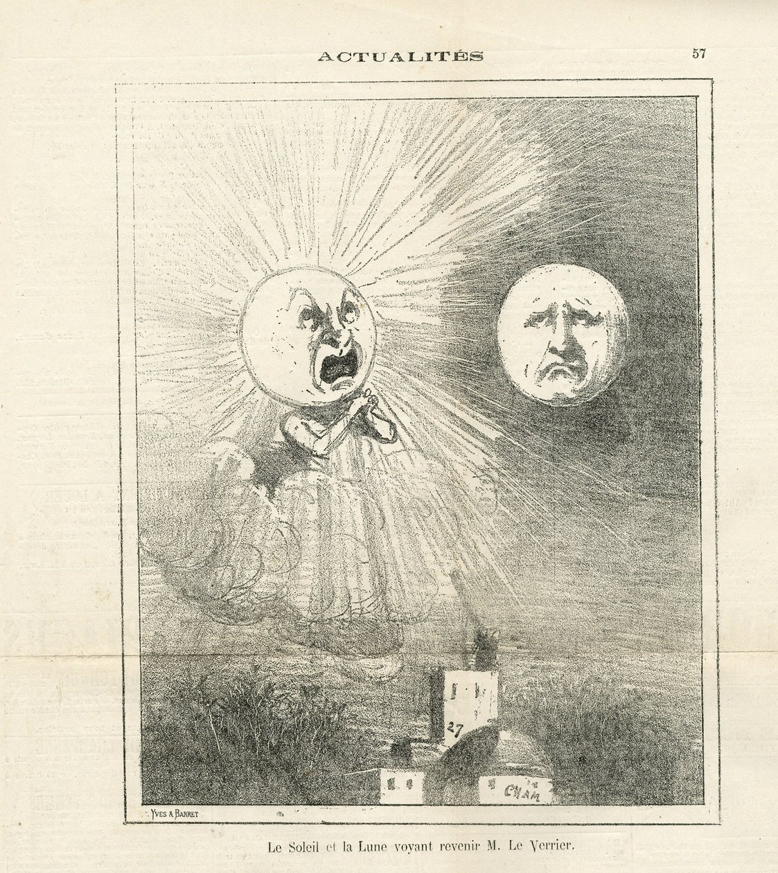 Ilustrace Cham (1819-1879) v Le Charivari od Amédée de Noé