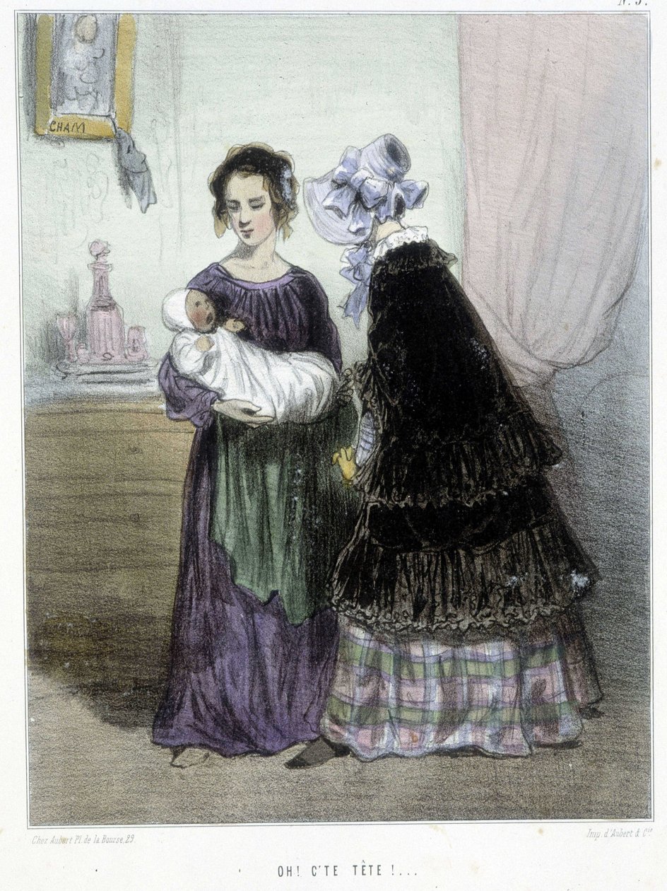 Oh, to je tvoje hlava! (nehodná matka) – v „“ Madeleines““ od Chama, v. 1870-1880 od Amédée de Noé