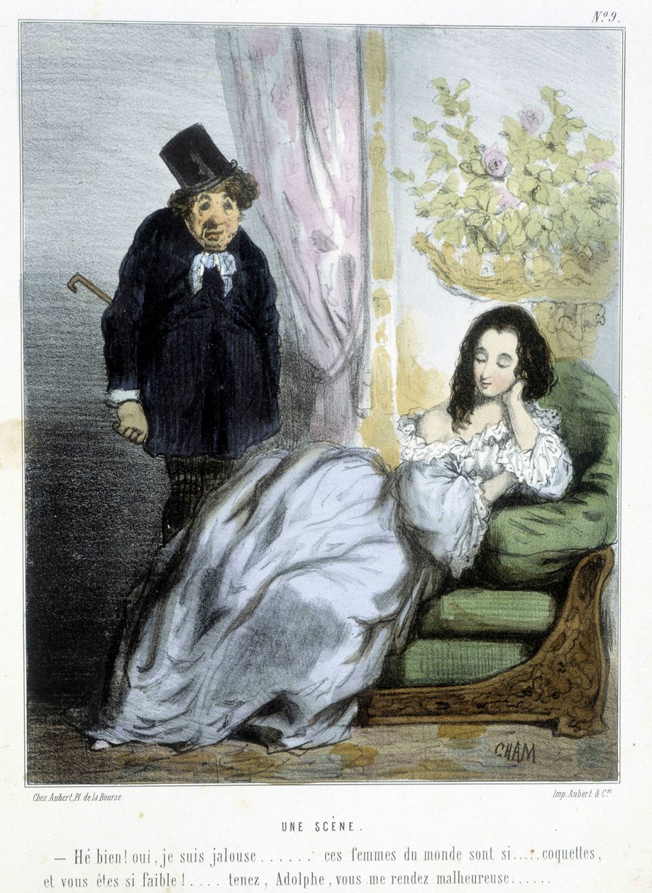 Un scène – in „“ Madeleines““ od Chama, v. 1870-1880 od Amédée de Noé