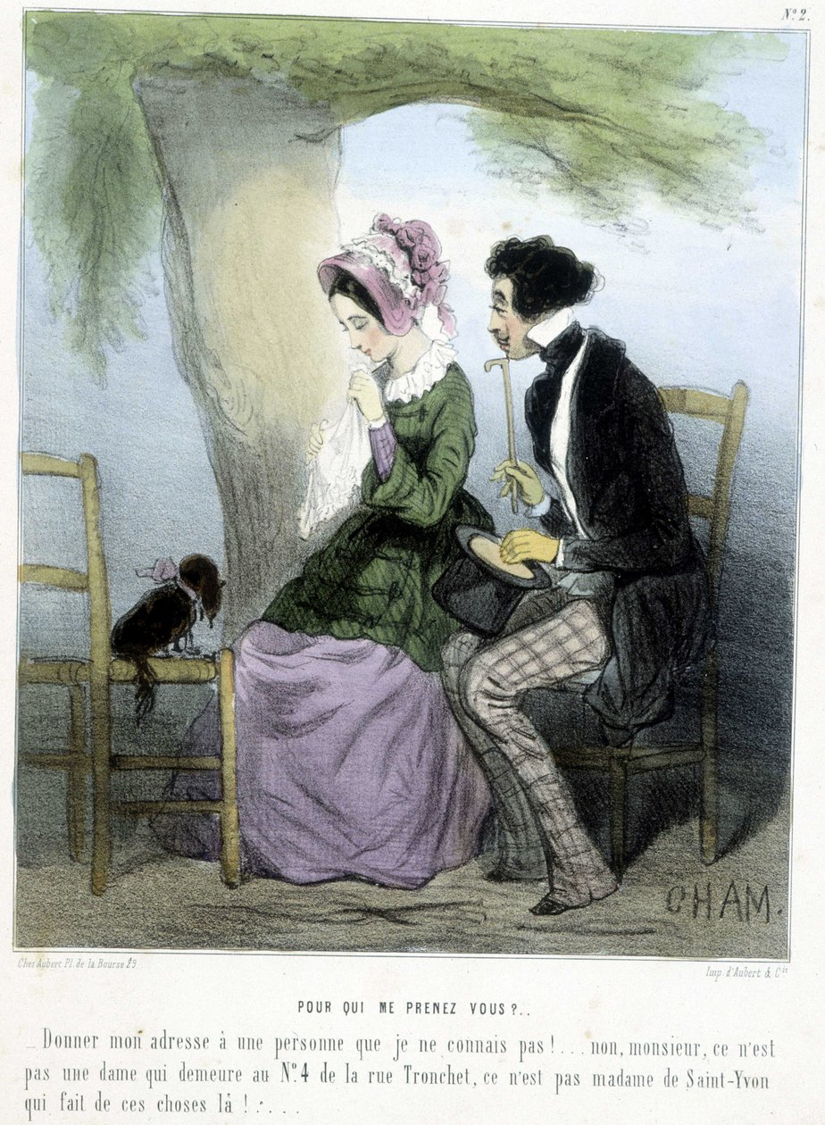 Kdo si myslíš že jsem? - v "" Madeleines"" od Chama, v. 1870-1880 od Amédée de Noé