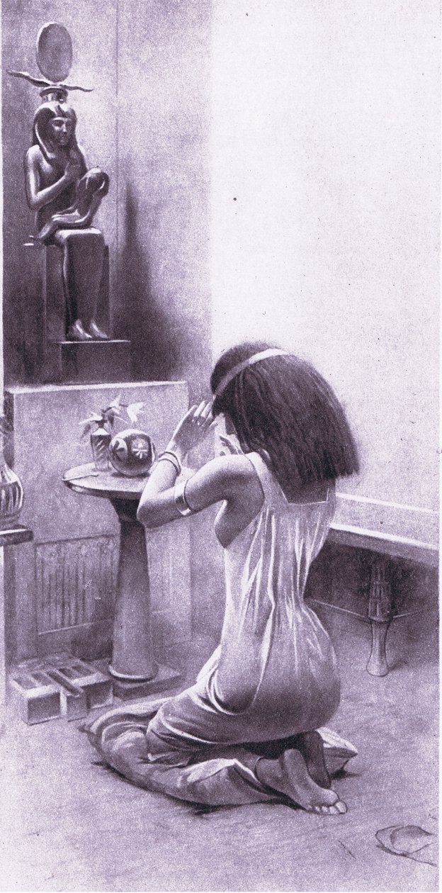 Egyptská žena na svých pobožnostech, 1925 od Amedee Forestier