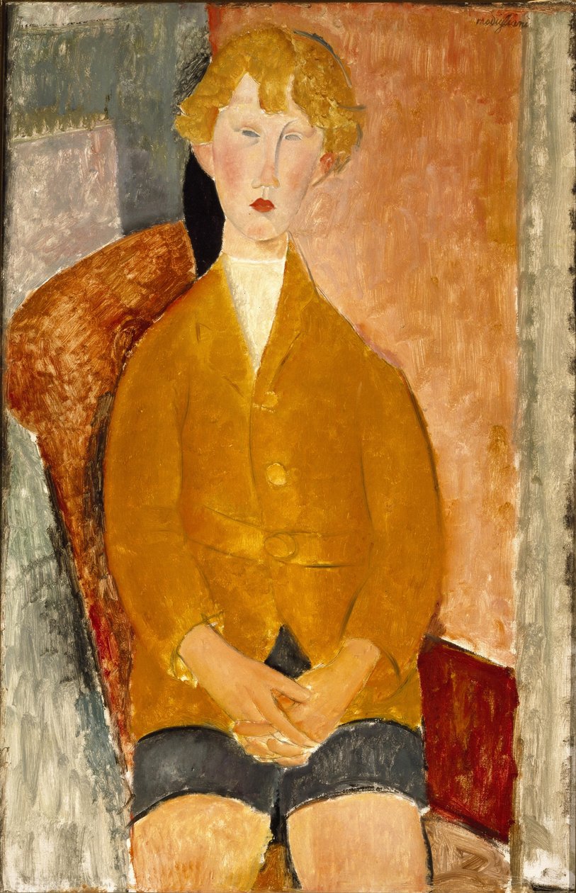 Chlapec v krátkých kalhotách od Amedeo Modigliani