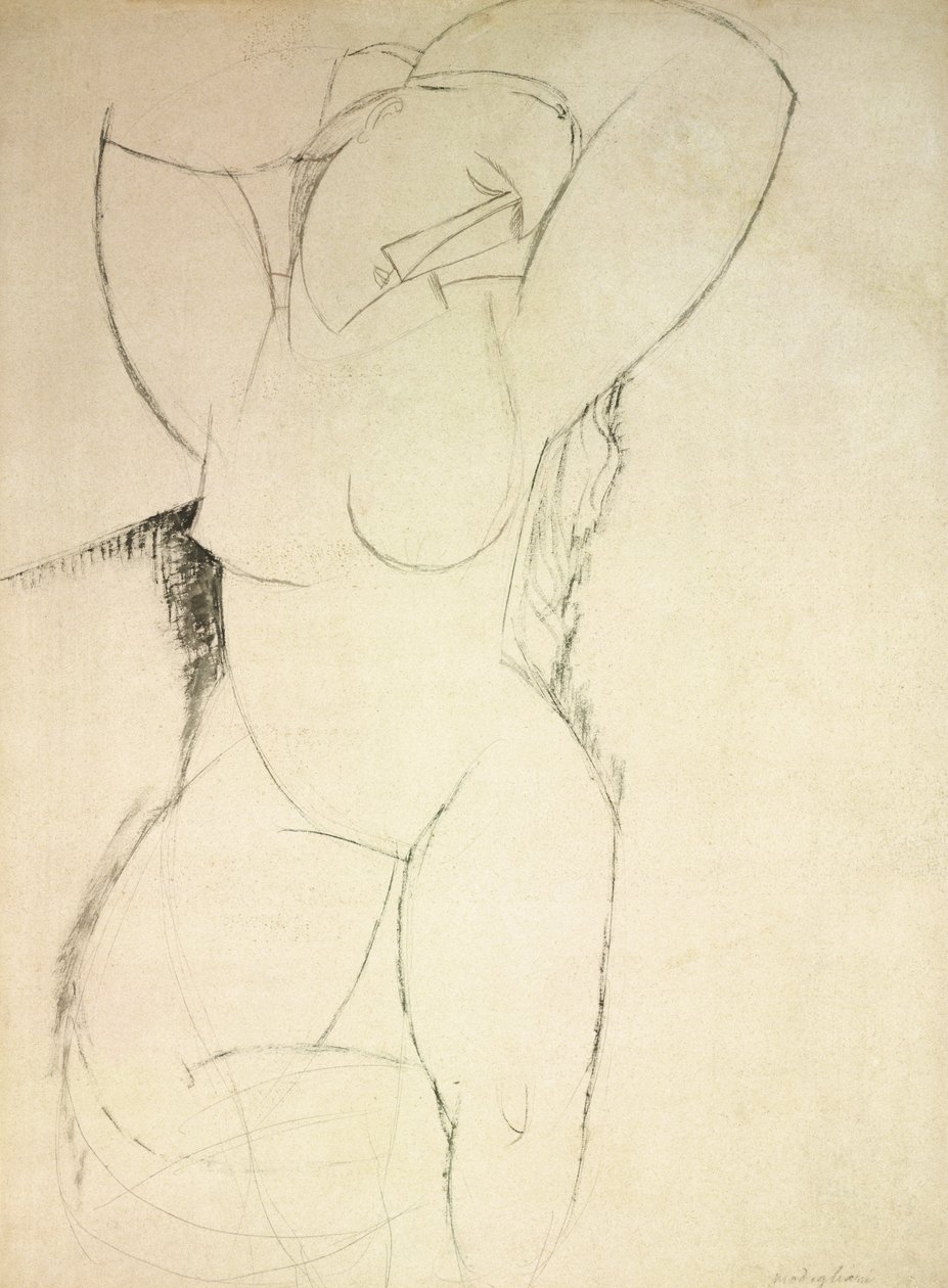 Caryatid, kolem 1913-14 od Amedeo Modigliani