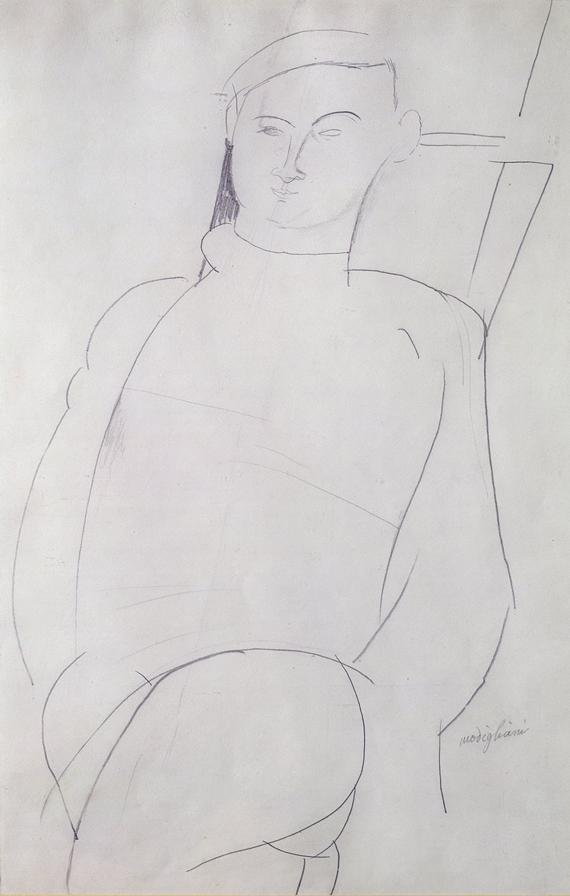 Jacques Lipchitz (1891-1973) kolem roku 1917 od Amedeo Modigliani