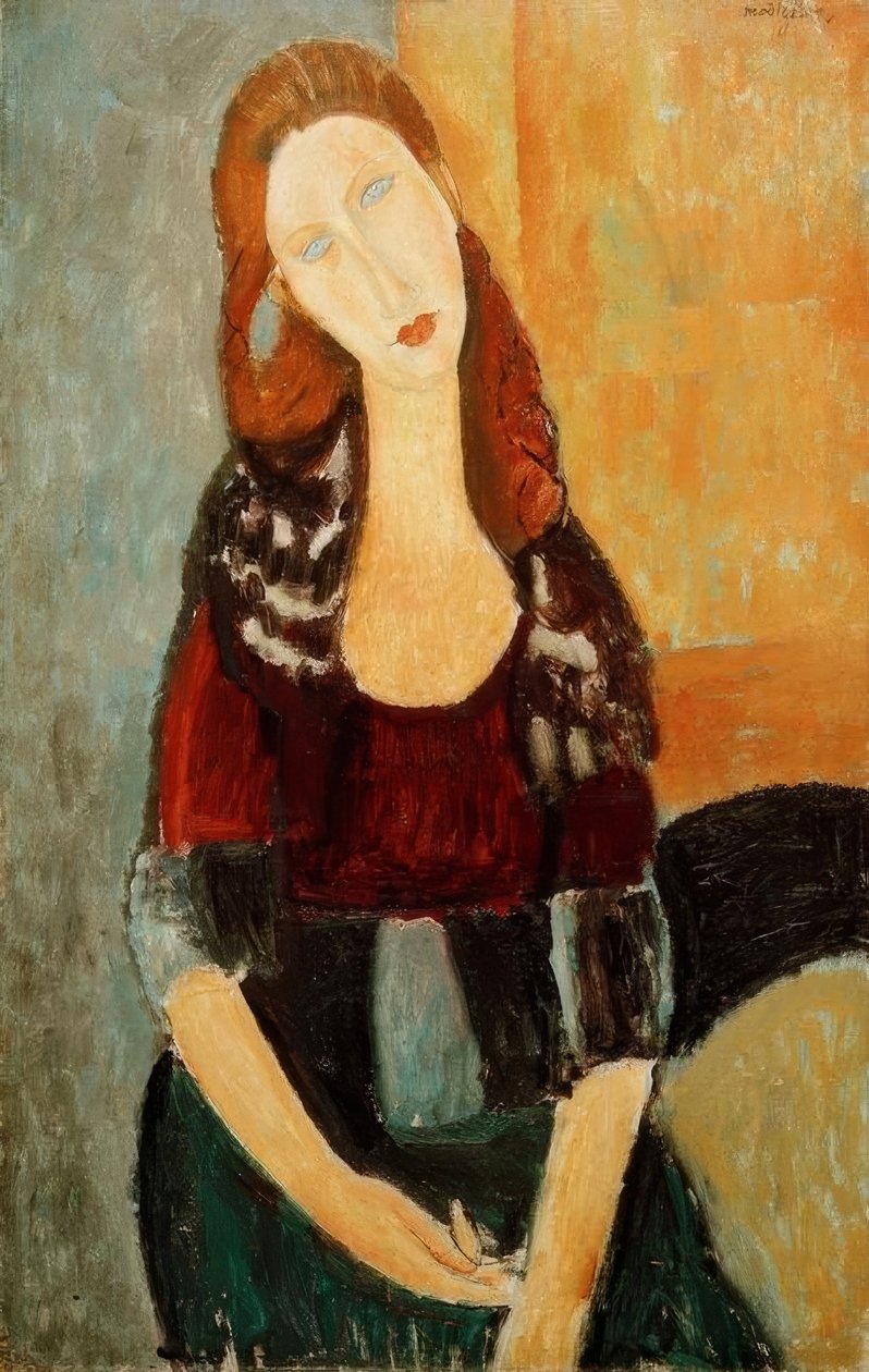 Jeanne Hébuterne seděla od Amedeo Modigliani