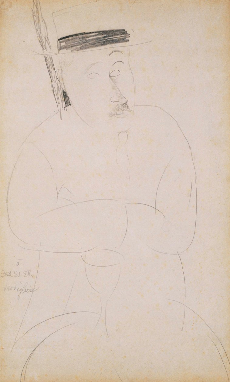 Portrét Adolphe Baslera od Amedeo Modigliani