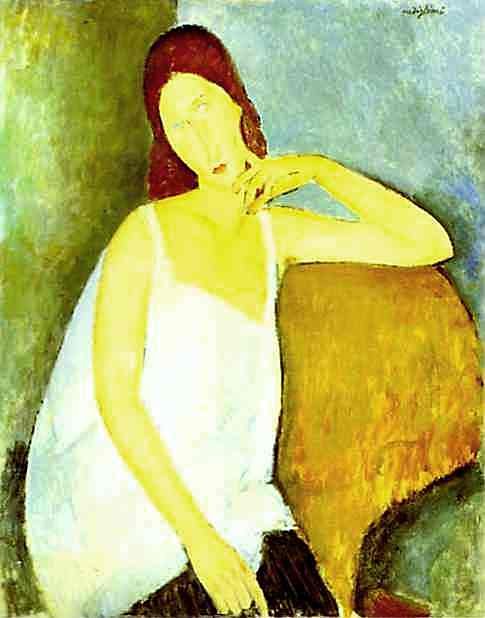 Portrét Jeanne Hebuterne 1898-1920 od Amedeo Modigliani